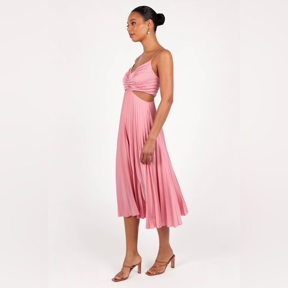 PETAL & PUP NIAMH MIDI DRESS - POPPY PINK B2938 - Picture 4 of 11